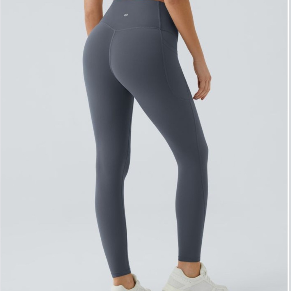 Halara Ultrasculpt SoCinched Silent Blue High-Waisted Leggings